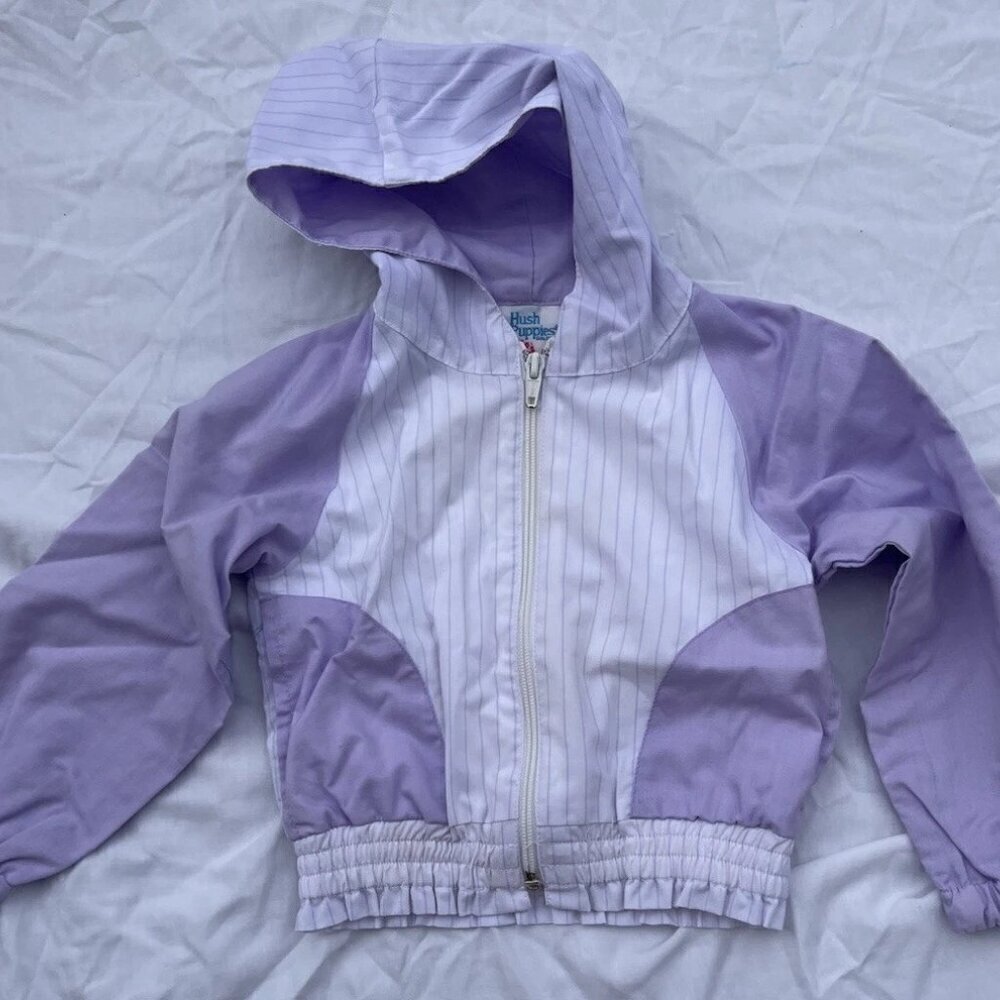 Vintage Hush Puppies Sailboat Windbreaker Zip Jacket Girls Size 6-9 months
